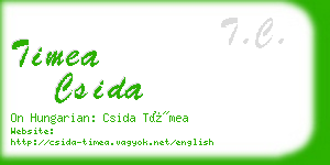 timea csida business card